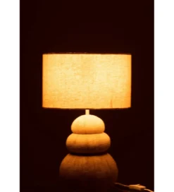 Lampa stołowa URCHIN 47 cm beżowy*J-Line Discount
