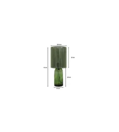 Lampa stołowa VECCHIO 42 cm zielona*KDesign New