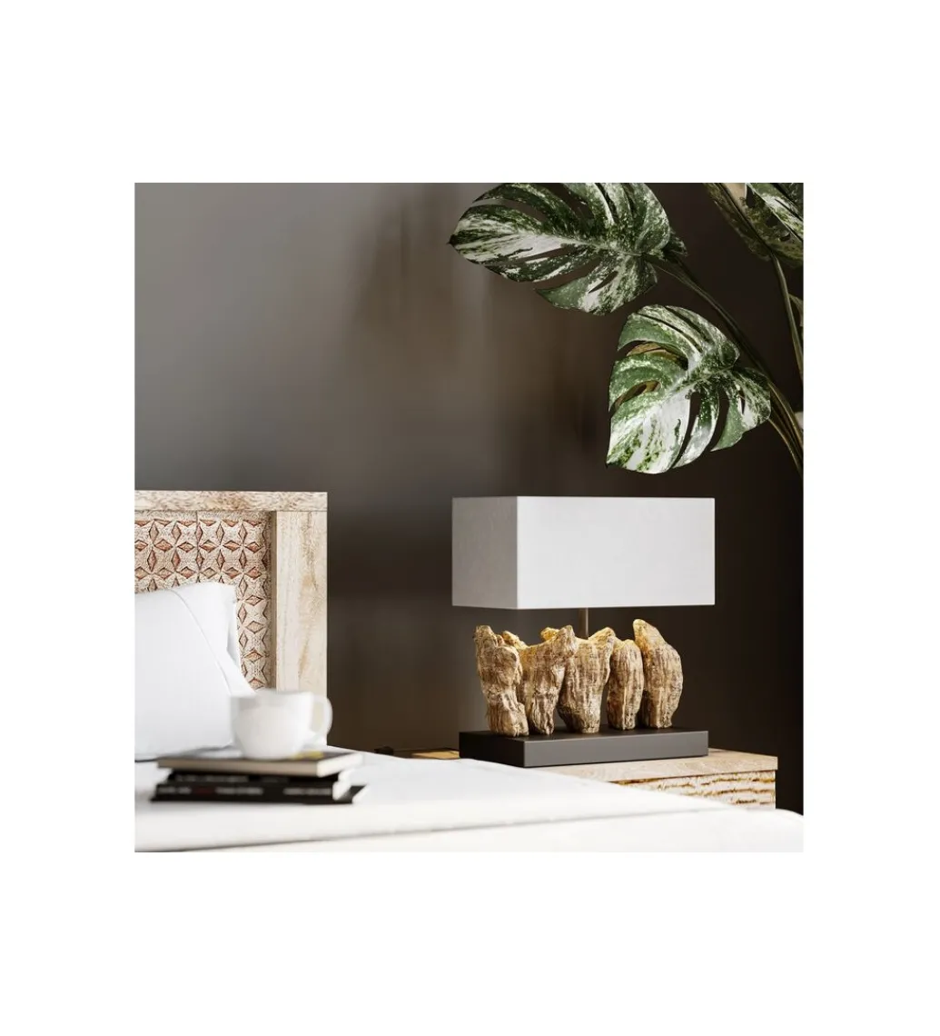 Lampa stołowa VERTICAL 43 cm naturalna*KDesign