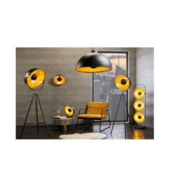 Lampa Studio 40cm Czarno Złota*Invicta Interior Online