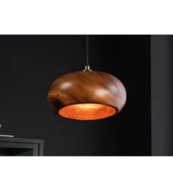 Lampa wisząca ALVA 25 cm drewno akacja*Invicta Interior - przedsprzedaż Discount