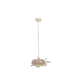 Lampa wisząca ALVA 25 cm drewno akacja*Invicta Interior - przedsprzedaż Discount