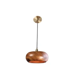 Lampa wisząca ALVA 25 cm drewno akacja*Invicta Interior - przedsprzedaż Discount