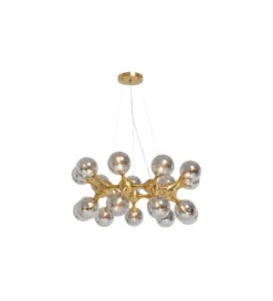 Lampa wisząca ATOMIC BALLS 74 cm złota*KDesign New