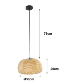 Lampa wisząca BAMBOO 38 cm bambus*Exclusivas Sale