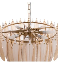 Lampa wisząca BEGAN 60 cm champagne*DENZO Online
