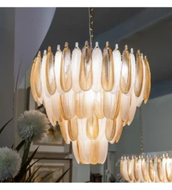 Lampa wisząca BEGAN 60 cm champagne*DENZO Online