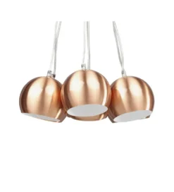 Lampa wisząca BOOMI 7 kloszy miedziana*Kokoon Design Online