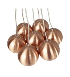 Lampa wisząca BOOMI 7 kloszy miedziana*Kokoon Design Online
