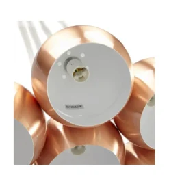 Lampa wisząca BOOMI 7 kloszy miedziana*Kokoon Design Online