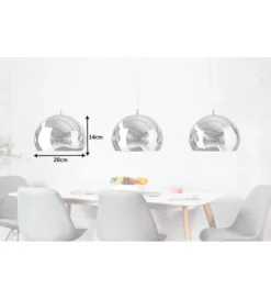 Lampa Wisząca Chromagon 3 Chrom*Invicta Interior New