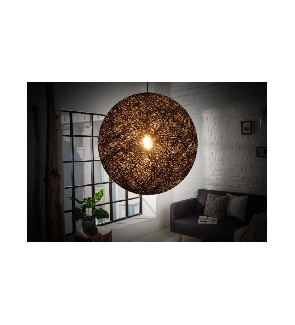 Lampa wisząca Cocoon 60 cm czarna*Invicta Interior Discount