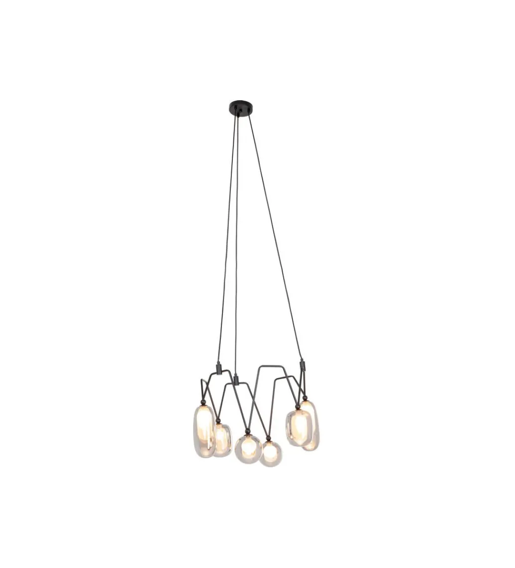 Lampa wisząca COLUMBO 58 cm czarna*KDesign Outlet