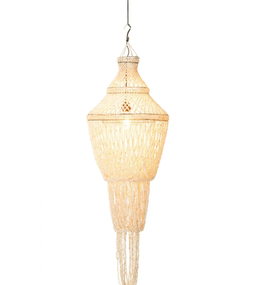 Lampa wisząca Daisy shell 51 cm naturalna*J-Line Sale