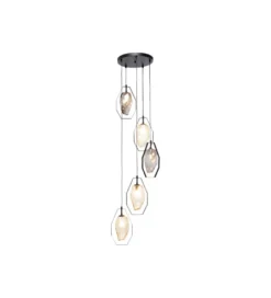 Lampa wisząca Diamond Fever Spiral 42 cm czarna*KDesign Online