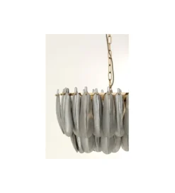 Lampa wisząca FEATHER 95 cm szara*KDesign Outlet