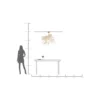 Lampa wisząca FEATHER PALM 87 cm biała*KDesign Best