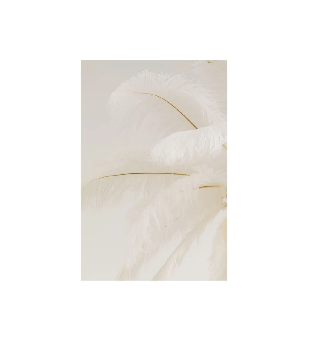 Lampa wisząca FEATHER PALM 87 cm biała*KDesign Best