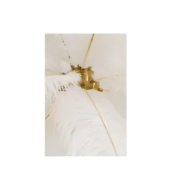 Lampa wisząca FEATHER PALM 87 cm biała*KDesign Best