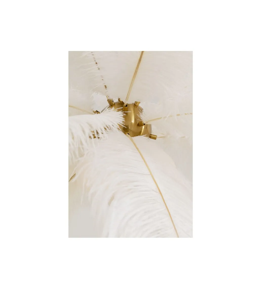 Lampa wisząca FEATHER PALM 87 cm biała*KDesign Best