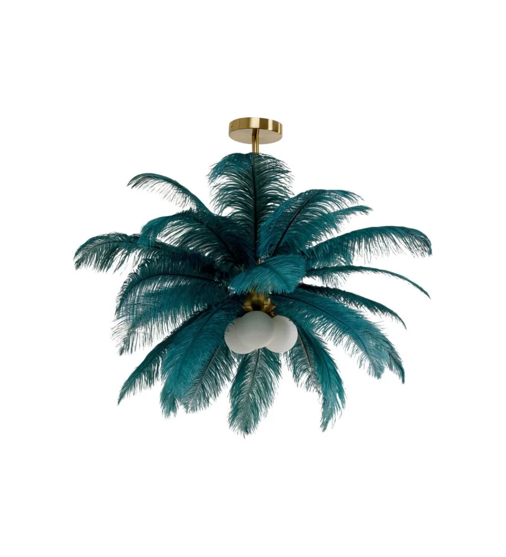 Lampa wisząca FEATHER PALM 87 cm zielona*KDesign
