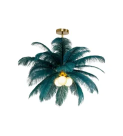 Lampa wisząca FEATHER PALM 87 cm zielona*KDesign