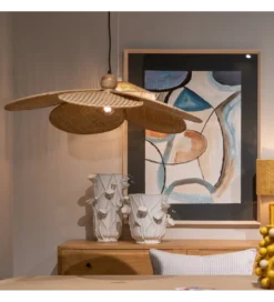 Lampa wisząca FEGARO 82 cm naturalne włókna*Zona-Design New