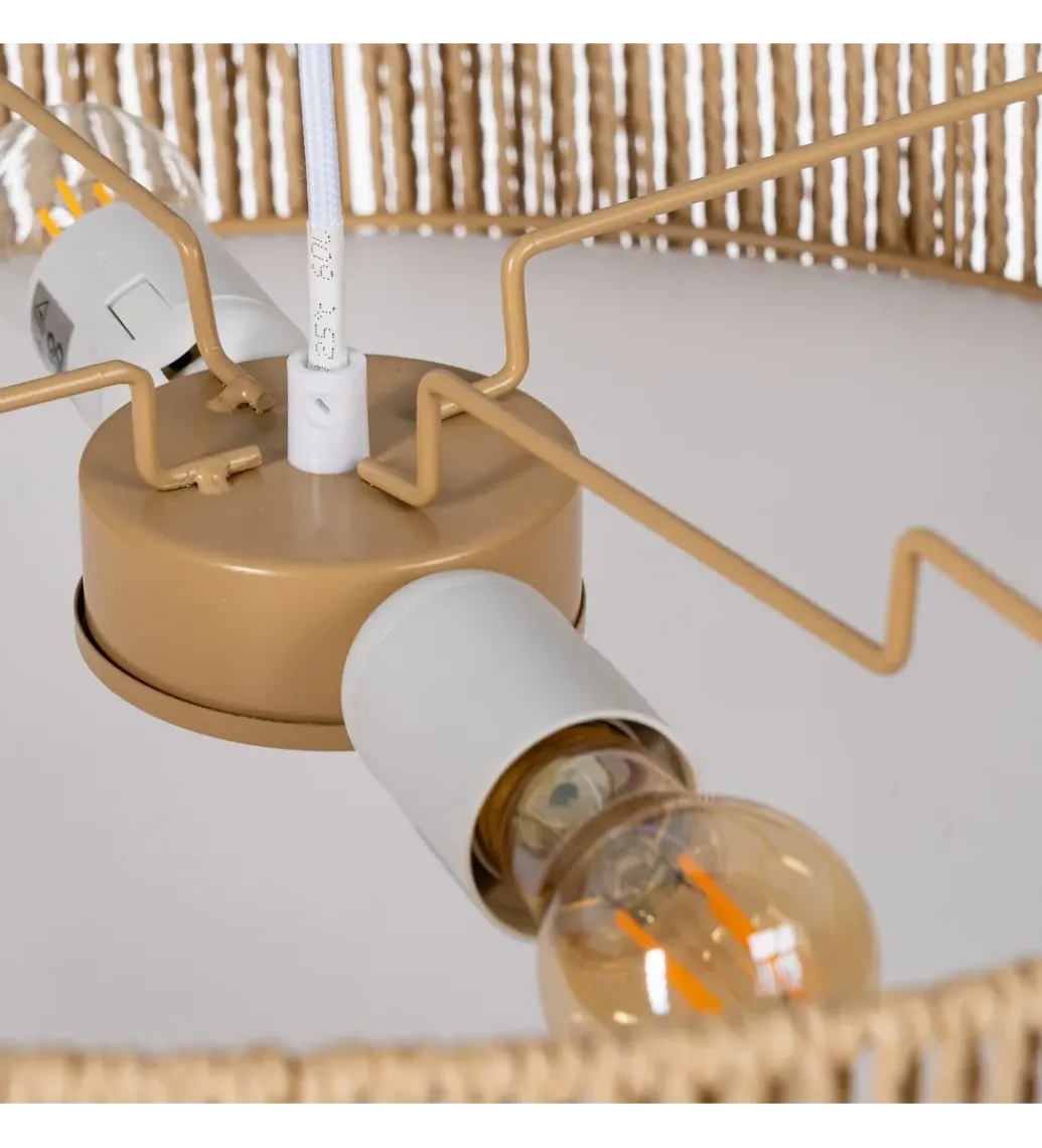 Lampa wisząca GERMNA 52 cm naturalna*Zona-Design Best