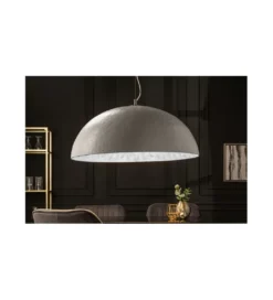 Lampa wisząca Glow biało srebrna 70 cm*Invicta Interior Best