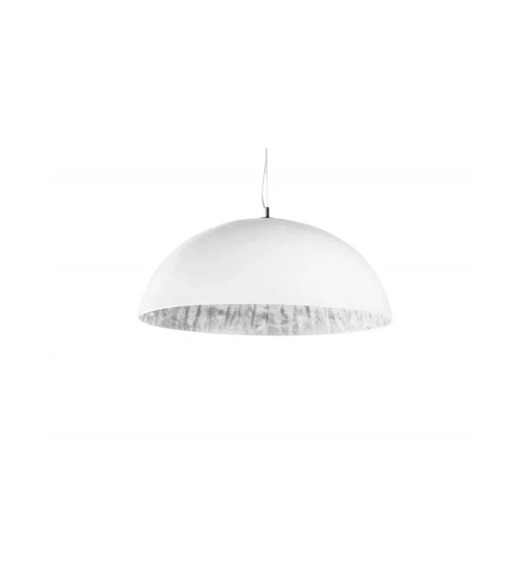 Lampa wisząca Glow biało srebrna 70 cm*Invicta Interior Best