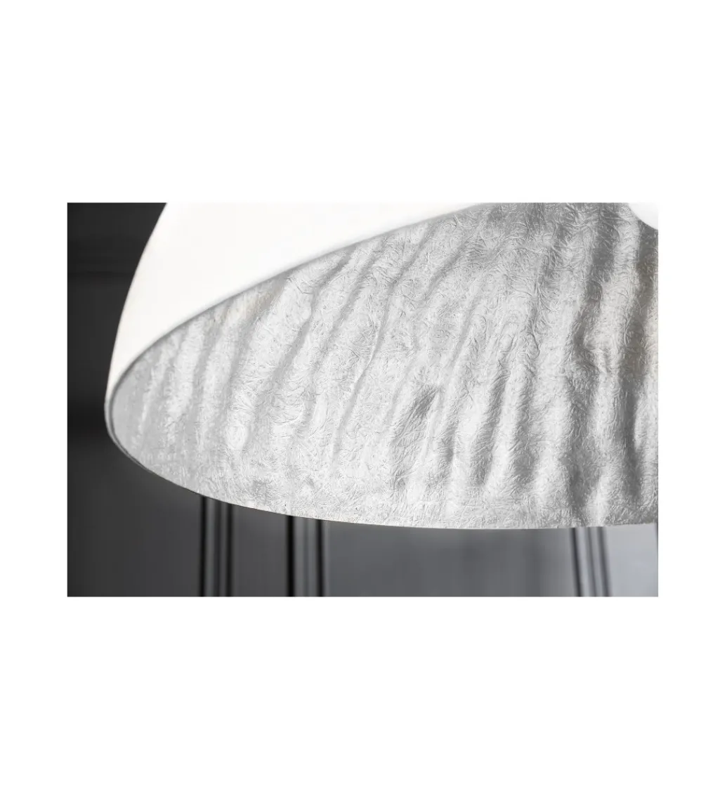 Lampa wisząca Glow biało srebrna 70 cm*Invicta Interior Best