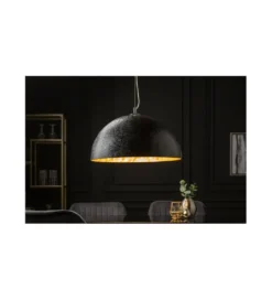 Lampa wisząca Glow 50 cm czarno złota*Invicta Interior Outlet