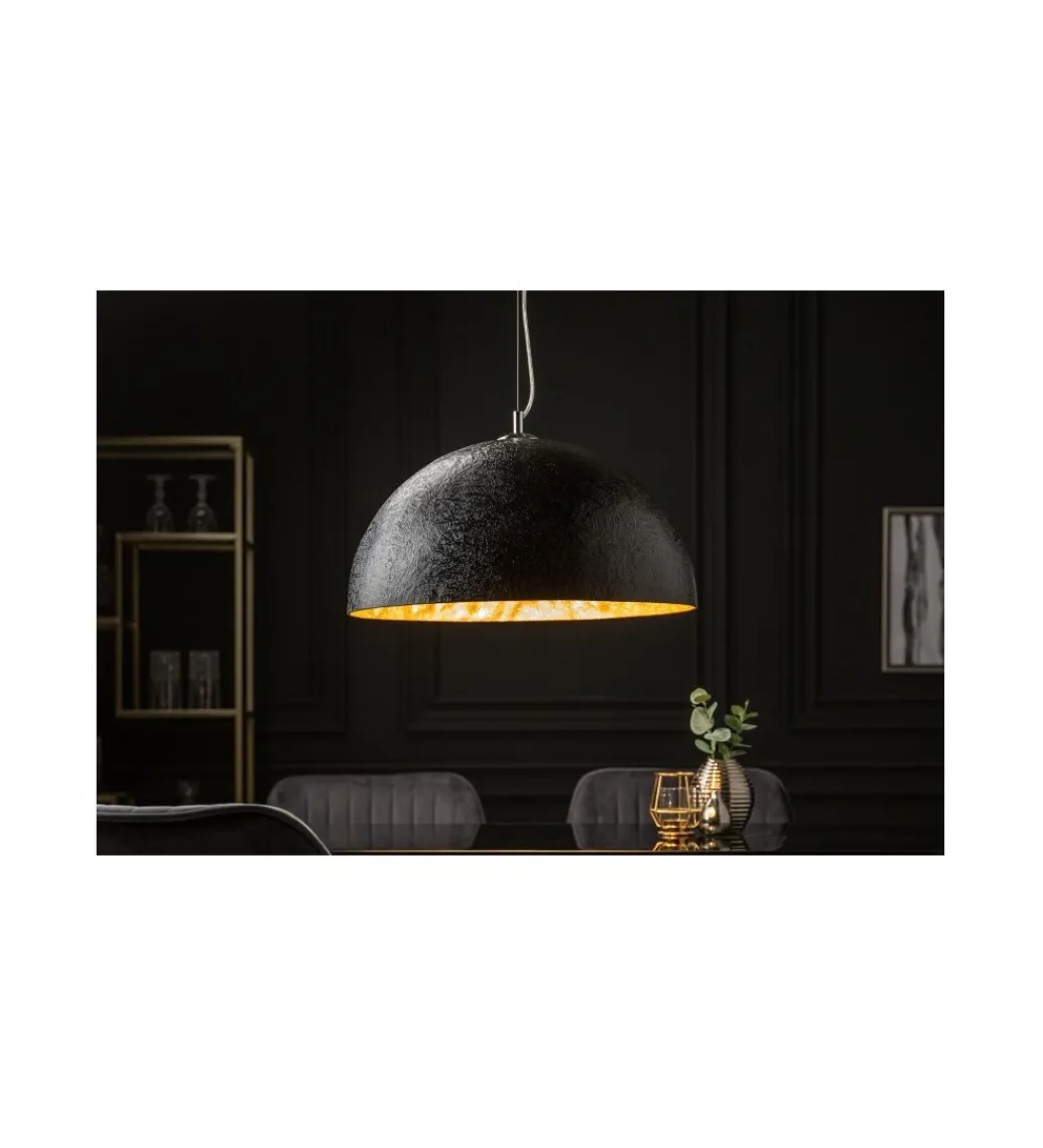 Lampa wisząca Glow 50 cm czarno złota*Invicta Interior Outlet