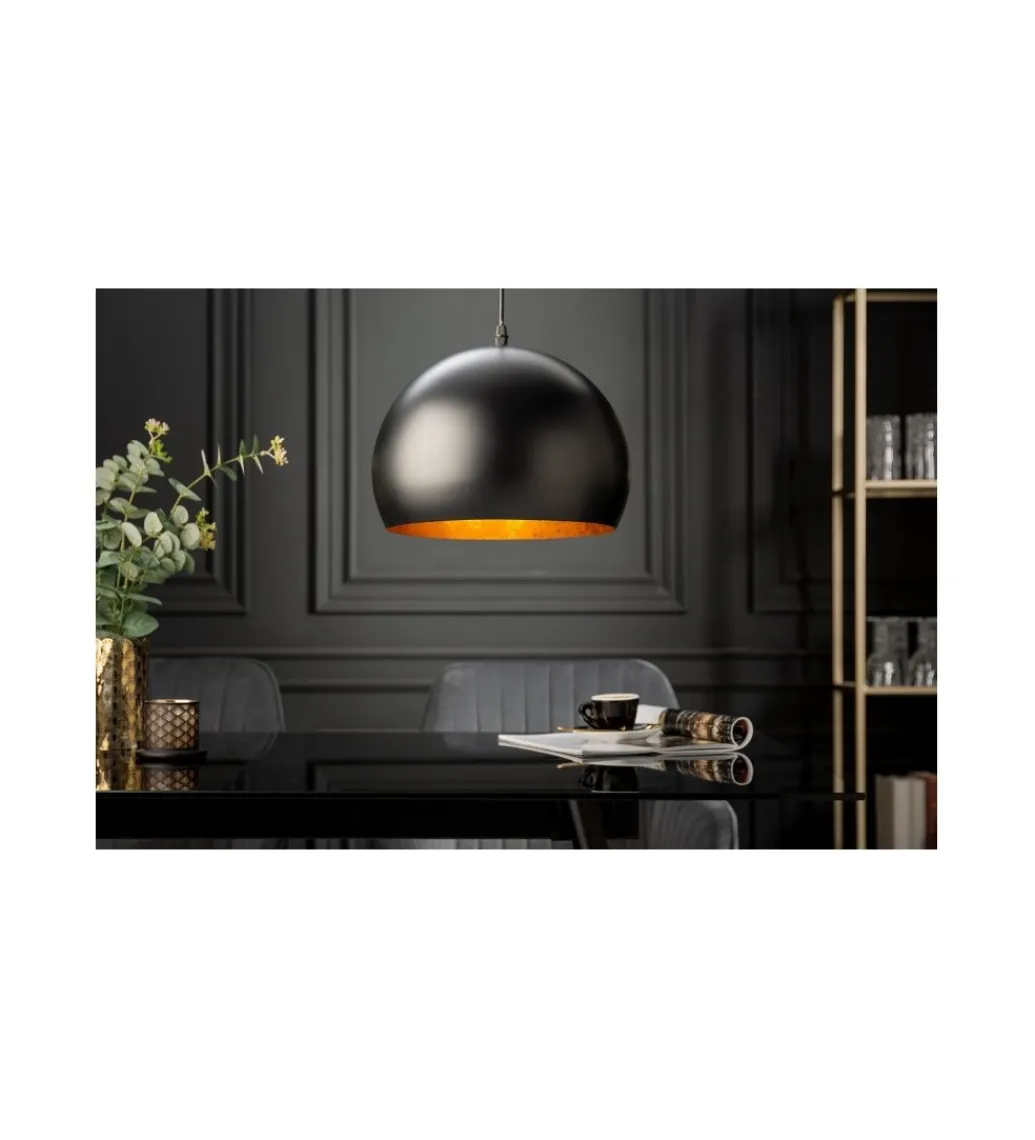 Lampa wisząca Glow ZEPPELIN 30 cm czarno - złota*Invicta Interior Online