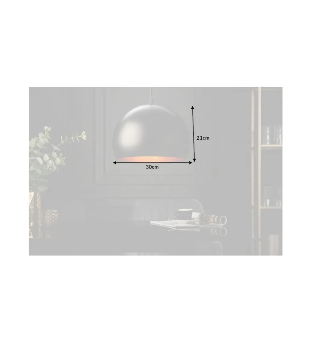 Lampa wisząca Glow ZEPPELIN 30 cm czarno - złota*Invicta Interior Online