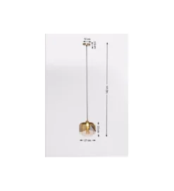 Lampa wisząca Golden Goblet 25 cm złota*KDesign Hot