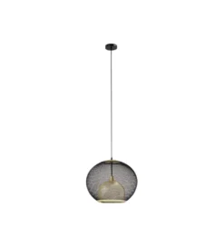 Lampa wisząca GRATO 45 cm czarno złota*KDesign Sale