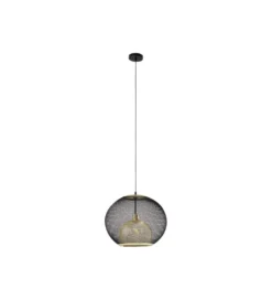 Lampa wisząca GRATO 45 cm czarno złota*KDesign Sale