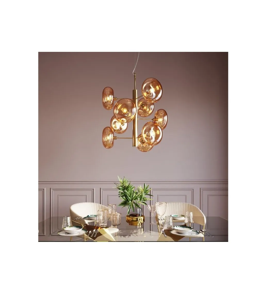 Lampa wisząca HEADLIGHT z mosiężnym wykończeniem*KDesign Outlet