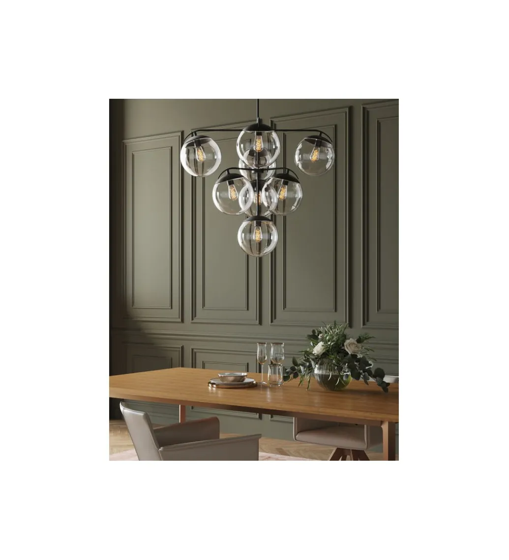 Lampa wisząca LASMINA 91 cm czarna*KDesign Clearance