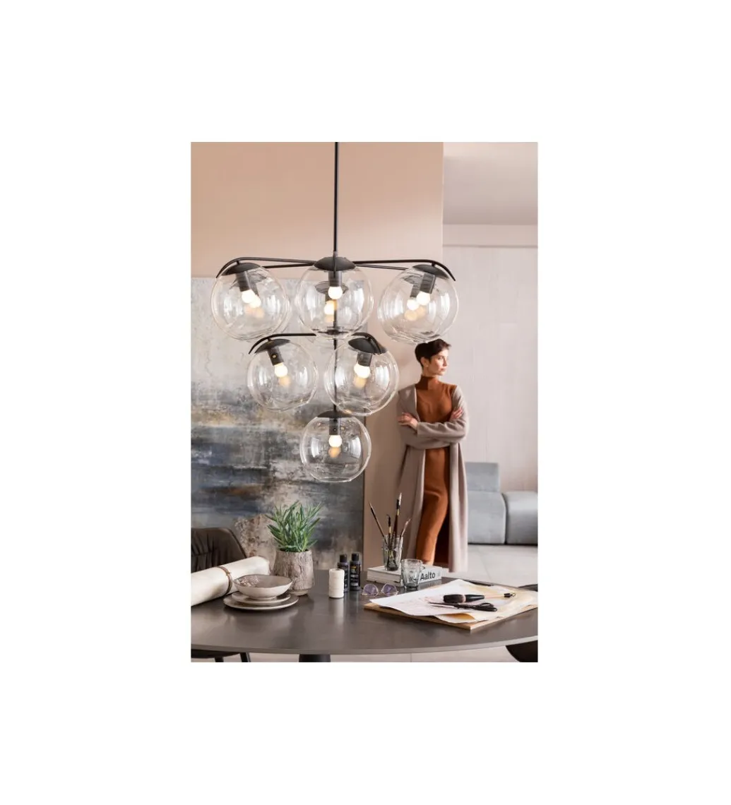 Lampa wisząca LASMINA 91 cm czarna*KDesign Clearance