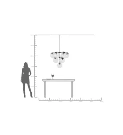 Lampa wisząca LASMINA 91 cm czarna*KDesign Clearance