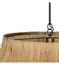 Lampa wisząca LIFS 48 cm Naturalna Rafia*Invicta Interior Online