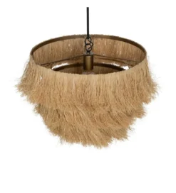 Lampa wisząca LIFS 48 cm Naturalna Rafia*Invicta Interior Online