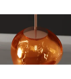 Lampa wisząca LIQUID DIAMOND 20 cm szkło miedź*Invicta Interior Clearance