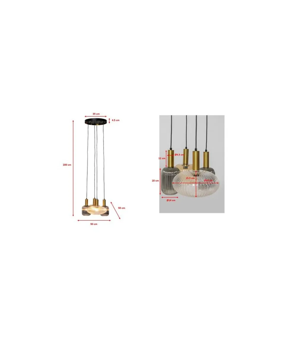 Lampa wisząca LOBBY QUATTRO 50 cm*KDesign