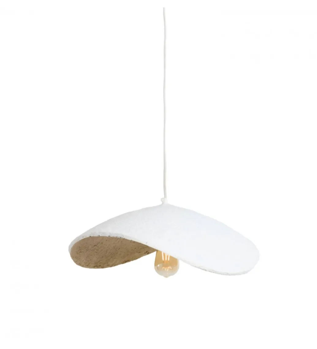 Lampa wisząca LONIA 71 cm kremowa antyczny brąz*L&L Sale