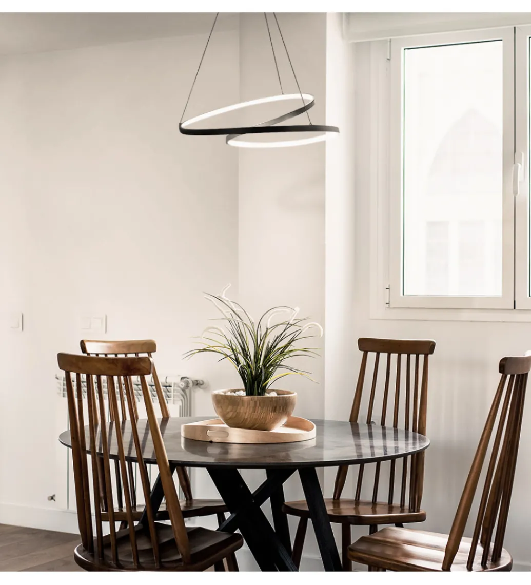 Lampa wisząca MONA LED 60 cm czarna*DOMENO Clearance