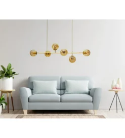 Lampa wisząca MORIS 113 cm złota*DOMENO