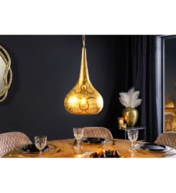 Lampa wisząca ORIENT LIVING 50 cm ze złotym dekorem*Invicta Interior - przedsprzedaż Discount